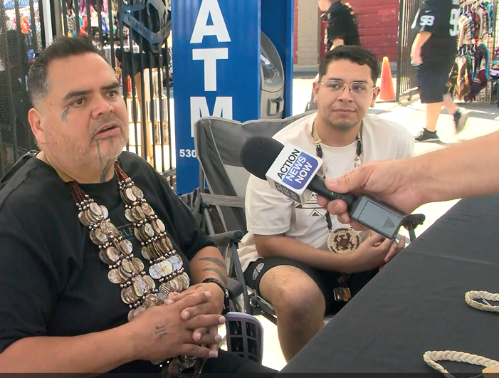 Redding Rancheria Chairman Jack Potter and Pit River artist
